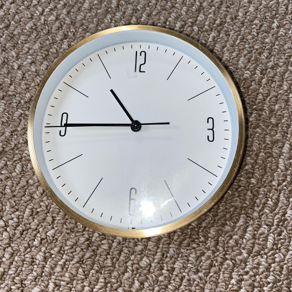 Gold clock